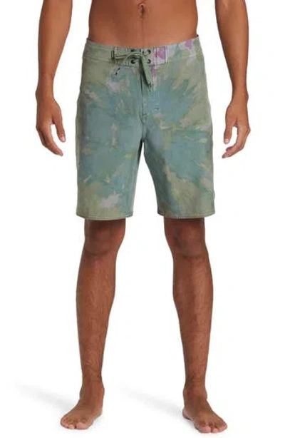 Quiksilver Surfsilk Straight Tie Dye Board Shorts In Seaspray Beach Club Casual