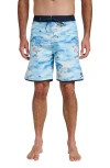 Quiksilver Surfsilk Tropical Board Shorts In Black