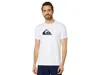 Quiksilver Mens Logo Cotton Graphic T-shirt In White