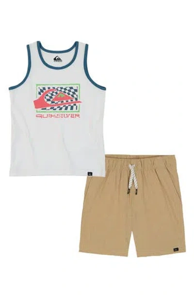Quiksilver Babies'  Tank & Shorts Set In Gray