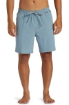 Quiksilver Taxer Amphibian 18 Water Repellent Recycled Polyester Board Shorts In Cadet Gray