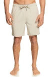 Quiksilver Taxer Amphibian 18 Water Repellent Recycled Polyester Board Shorts In Plaza Taupe