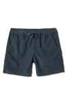 Quiksilver Taxer Corduroy Drawstring Shorts In Blue