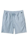 Quiksilver Taxer Corduroy Drawstring Shorts In Blue