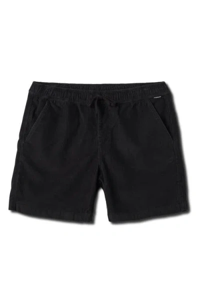 Quiksilver Taxer Corduroy Drawstring Shorts In Phantom