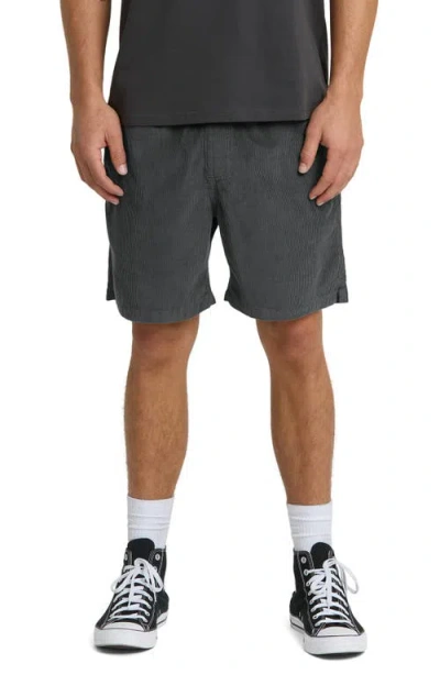 Quiksilver Taxer Corduroy Shorts In Black