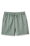 Quiksilver Taxer Stretch Drawstring Shorts In Green