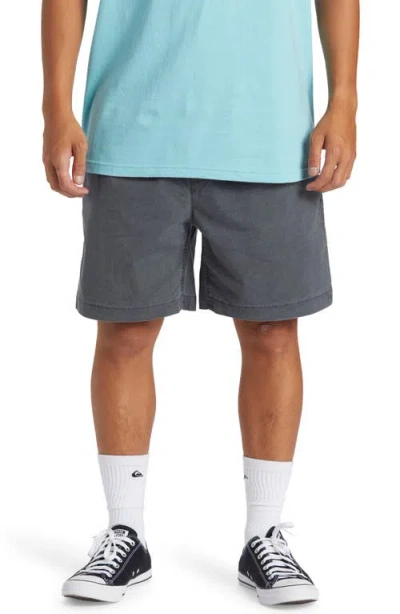 Quiksilver Taxer Stretch Drawstring Shorts In Gray