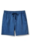 Quiksilver Taxer Stretch Drawstring Shorts In Blue
