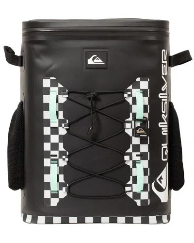 Quiksilver The Shoreline Collection Checkered Backpack Cooler In Black