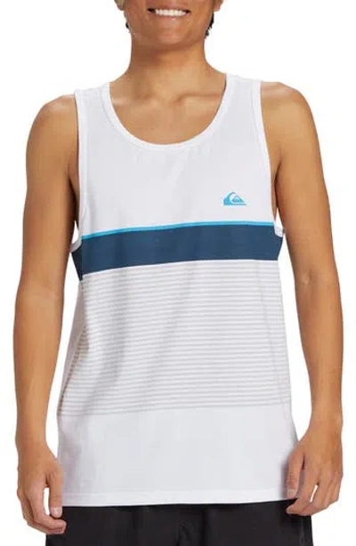 Quiksilver Tijuana Stripe Tank In White