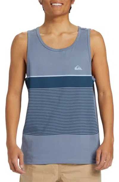 Quiksilver Tijuana Stripe Tank In Blue