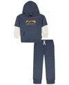 Quiksilver Boys 2t-7 2-piece Hoodie And Jogger Set In Blue