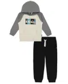 Quiksilver Toddler & Little Boys 4t-7 2-piece Hooded Sweatshirt And Joggers Set In Multi