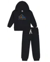 Quiksilver Toddler & Little Boys 4t-7 2-piece Hoodie And Waistband Joggers Set In Black