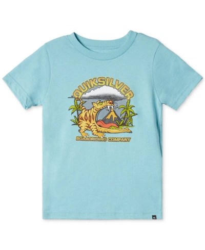 Quiksilver Kids' Toddler & Little Boys Barking Tiger Graphic Cotton T-shirt In Marine Blue