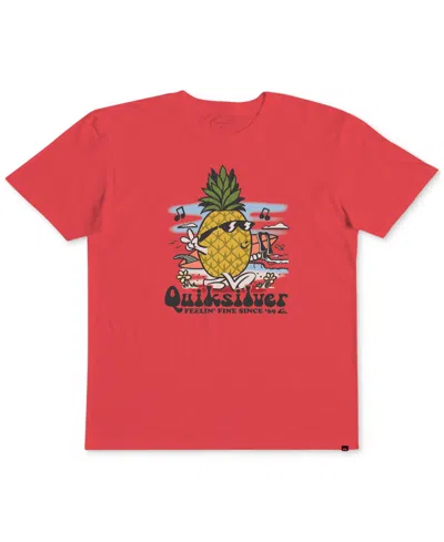 Quiksilver Kids' Toddler & Little Boys Cotton Pineapple Vibes Logo Graphic T-shirt In Cayenne