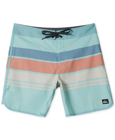 Quiksilver Kids' Big Boys Everyday Colorblocked Stripe Boardshorts In Limpet Shell