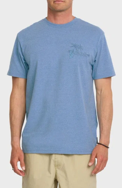 Quiksilver Tropics Mod Graphic T-shirt In Gray