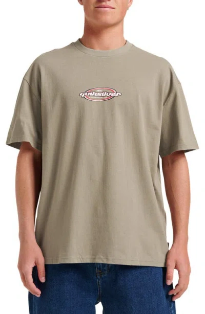Quiksilver Two Thousand Moe Cotton Graphic T-shirt In Neutral