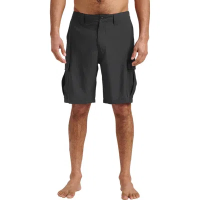 Quiksilver Union Amphibian Cargo 20 Hybrid Shorts In Black