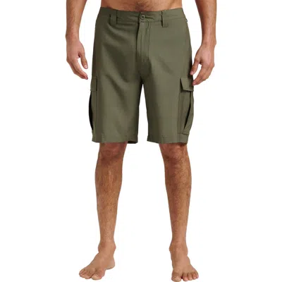 Quiksilver Union Amphibian Cargo 20 Hybrid Shorts In Green