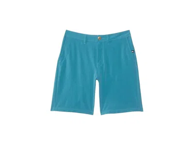 Quiksilver Union Heather Amphibian Youth 17 Amphibian Water Friendly Hybrid Shorts (big Kids) Boy's Shorts Lark In Blue