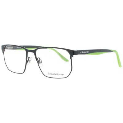 Quiksilver Unisex Gunmetal Rectangular Eyeglass Frames Qs1052 In Black