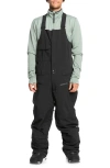 Quiksilver Utility Snow Bib Ski Pants In True Black