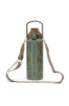 Quiksilver Ventura Double Walled Insulated 30oz Stainless Steel Tumbler With Cross Body Strap In Green