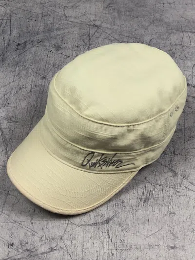 Pre-owned Quiksilver Vintage  Army Military Eminem Style Cap In Sand