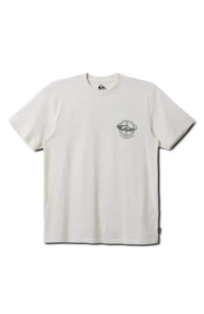 Quiksilver Wake Up World Graphic T-shirt In Tofu