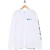 Quiksilver Warp Drive Long Sleeve T-shirt In White