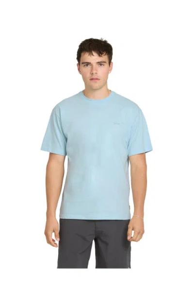 Quiksilver Waterman Anchors Down Qmt0 Short Sleeve Shirt In Blue