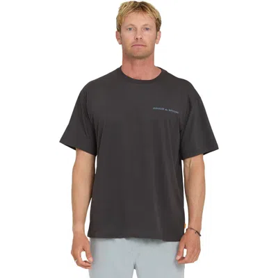Quiksilver Waterman Angler Short Sleeve Shirt In Black
