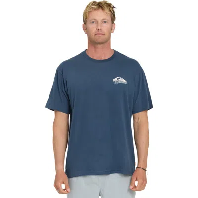 Quiksilver Waterman Bottle Life Short Sleeve Shirt In Blue