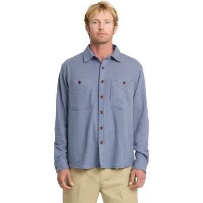 Quiksilver Waterman Harvest Long Sleeve Shirt In Blue