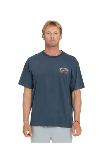 Quiksilver Waterman Lure Shop Short Sleeve Shirt In Blue