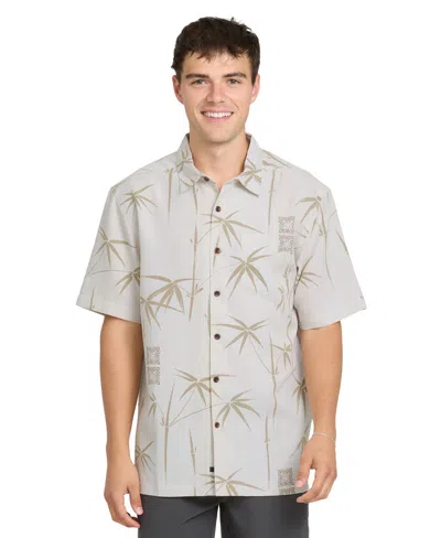 Quiksilver Waterman Men's Bamboo Bay Classic-fit Shirt In Gray