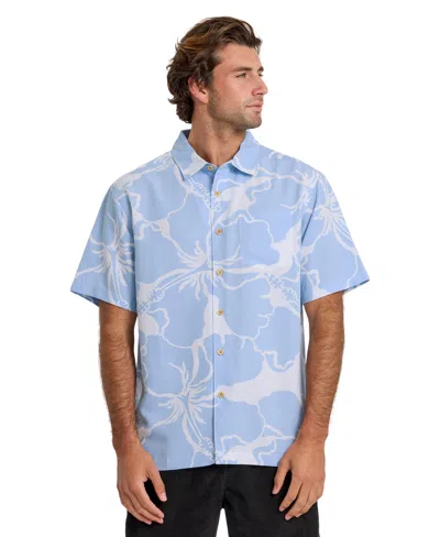 Quiksilver Waterman Men's Bay Breeze Short-sleeve Shirt In Blue