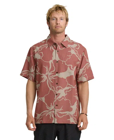 Quiksilver Waterman Men's Bay Breeze Short-sleeve Shirt In Brown