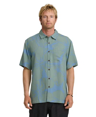 Quiksilver Waterman Men's Bay Breeze Short-sleeve Shirt In Green
