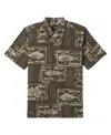 Quiksilver Waterman Men's Block Fish Woven Shirt In Coconut