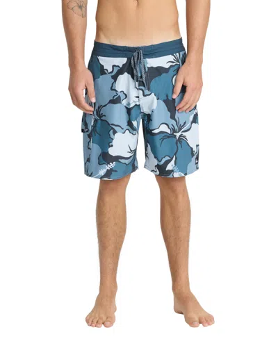 Quiksilver Waterman Men's Boca Floral Board Shorts In Blue