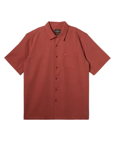 Quiksilver Waterman Men's Centinela Short Sleeves Shirt In Tandori Spice Pineapple Bay