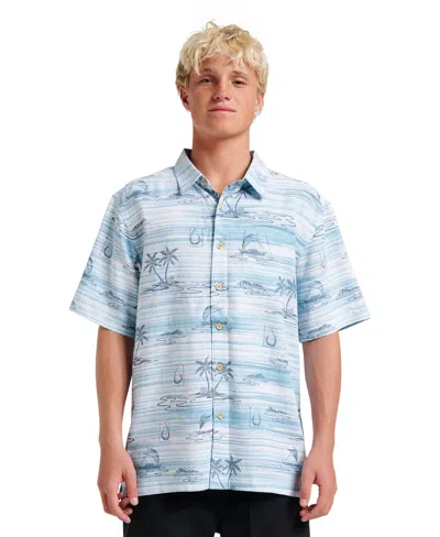 Quiksilver Waterman Men's Comfort Fit Shirt In Blue