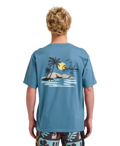 Quiksilver Waterman Men's Comfort Fit T-shirt In Blue