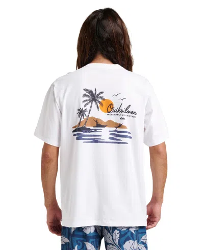 Quiksilver Waterman Men's Comfort Fit T-shirt In White