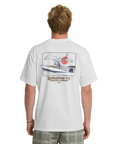 Quiksilver Waterman Men's Crewneck Seabound T-shirt In White