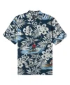 Quiksilver Waterman Men's Day Off Short Sleeve Shirt In Majolica Blue Print 4